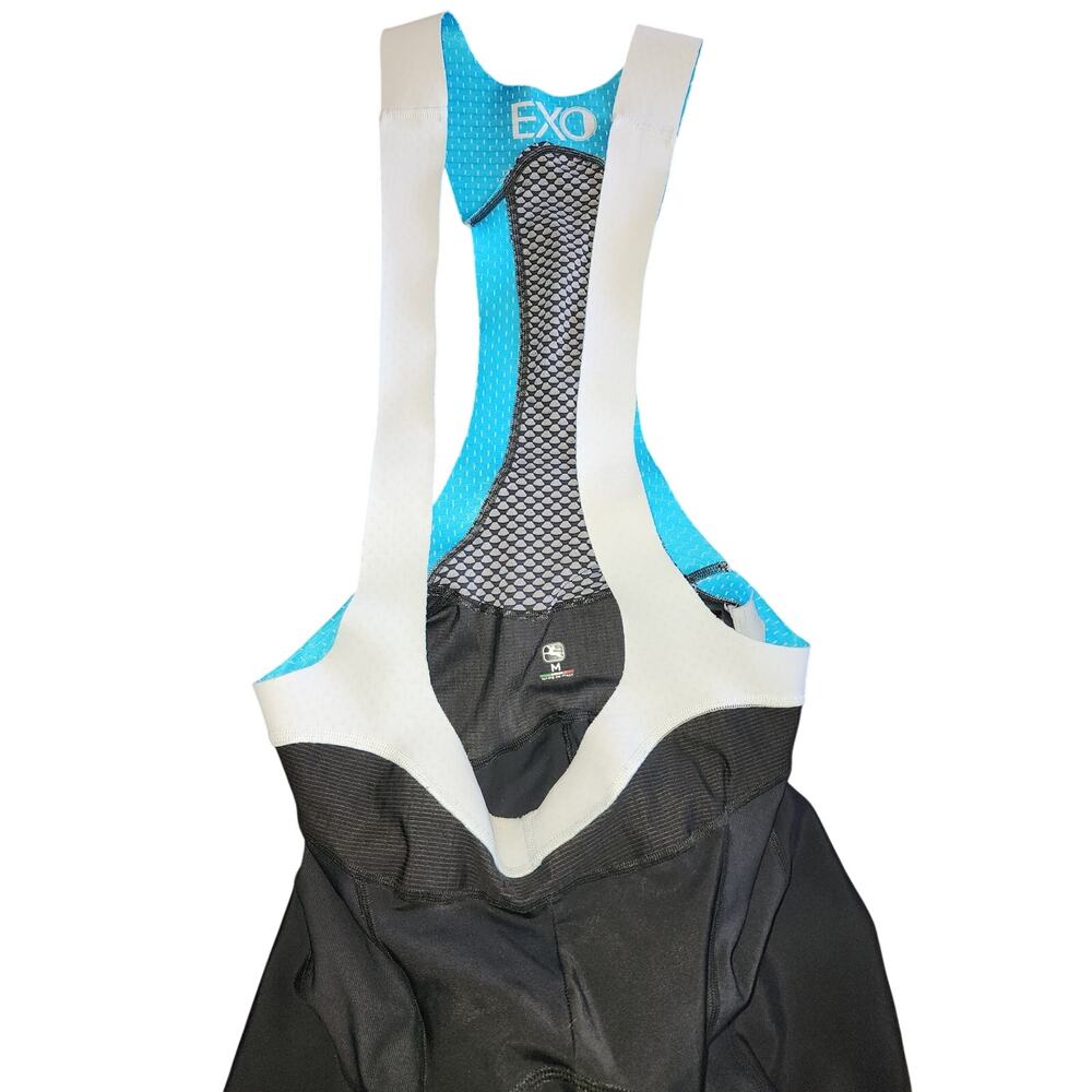Giordana Men's Black EXO System Bib Bike Padded cycling Shorts Size Med